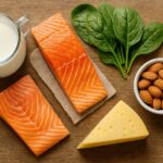 Image of healthy foods for strong bones.