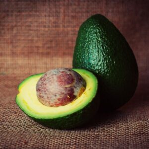 An avocado and pit.