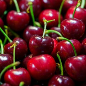 A bunch of cherries.