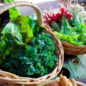 Leafy Greens in a basket.