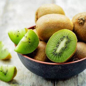 A bowl of kiwi.