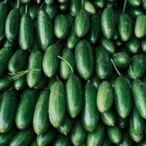 A bunch of cucumber.